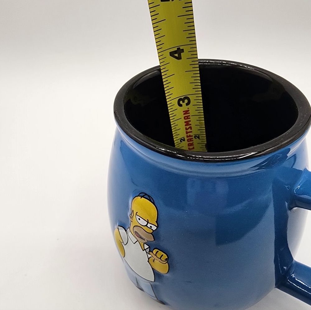 Homer Simpson Blue Ceramic Mug with Character Design - Picture 7 of 11